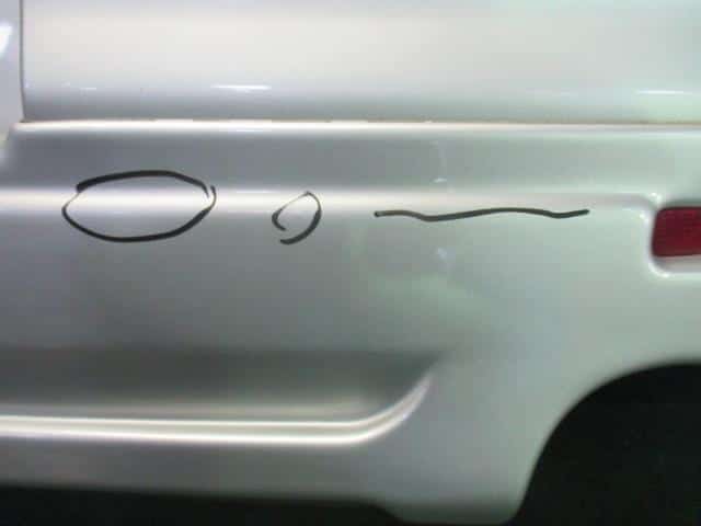 Rear Bumper Face MITSUBISHI eK Sport 2002 LA-H81W — photo 5