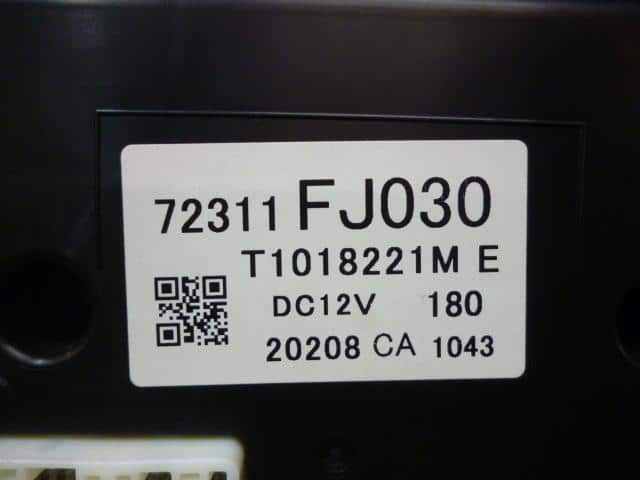 A/C Control Panel SUBARU Impreza 2012 DBA-GJ7 — photo 5