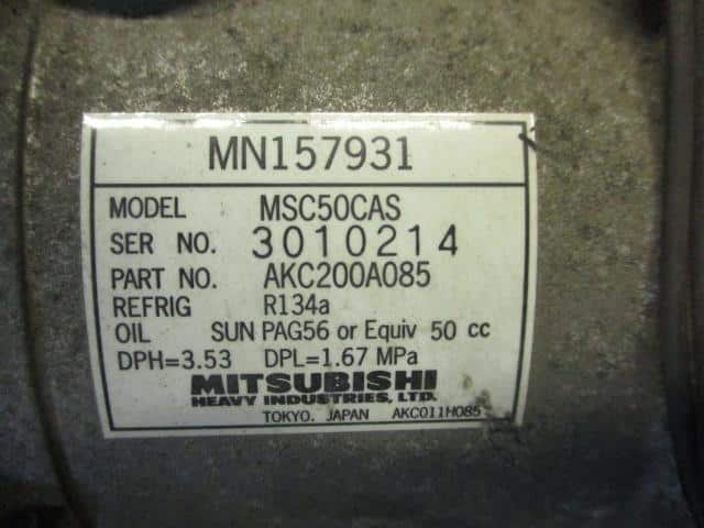 A/C Compressor MITSUBISHI i 2006 CBA-HA1W — photo 4