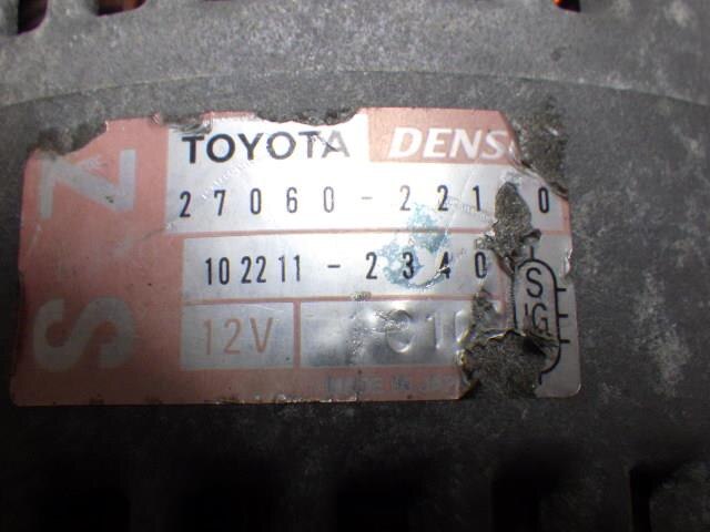 Alternator TOYOTA Will VS 2001 TA-ZZE127 — photo 2