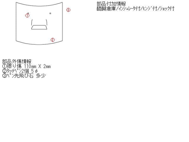 Bonnet Hood HONDA Inspire 2008 DBA-CP3 — photo 5