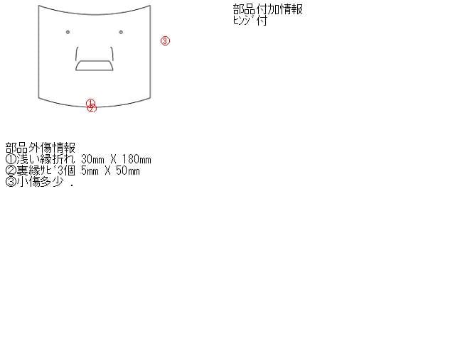 Bonnet Hood SUBARU R1 2005 CBA-RJ1 57229KG0209P — photo 5
