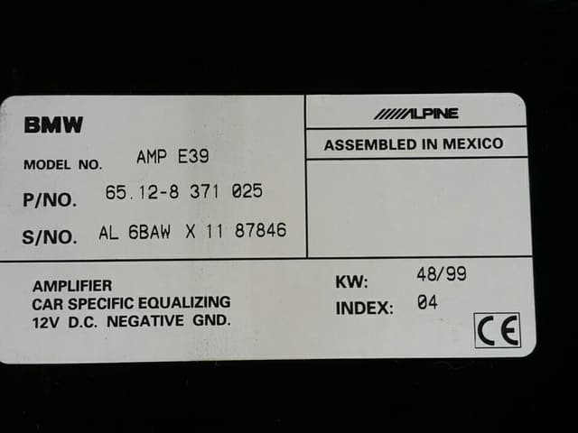 Audio Amplifier BMW 5 Series 2001 — photo 2