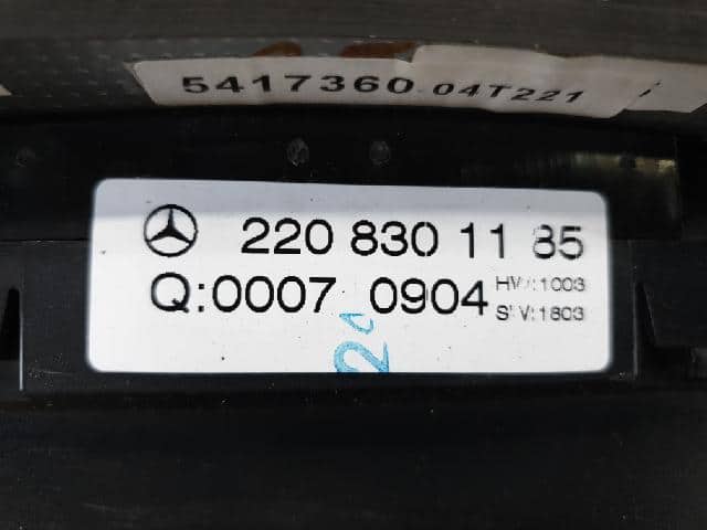 A/C & Heater Control panel MERCEDES-BENZ S-Class 2002 2208301185 — photo 4