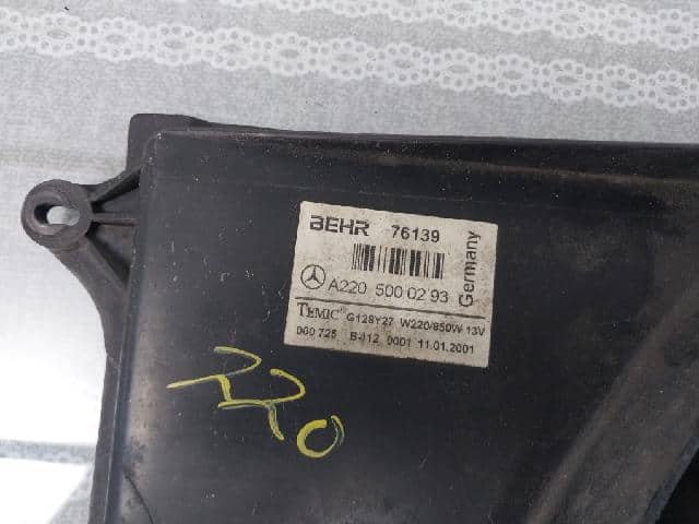 Radiator Cooling Fan MERCEDES-BENZ S-Class 2001 — photo 3