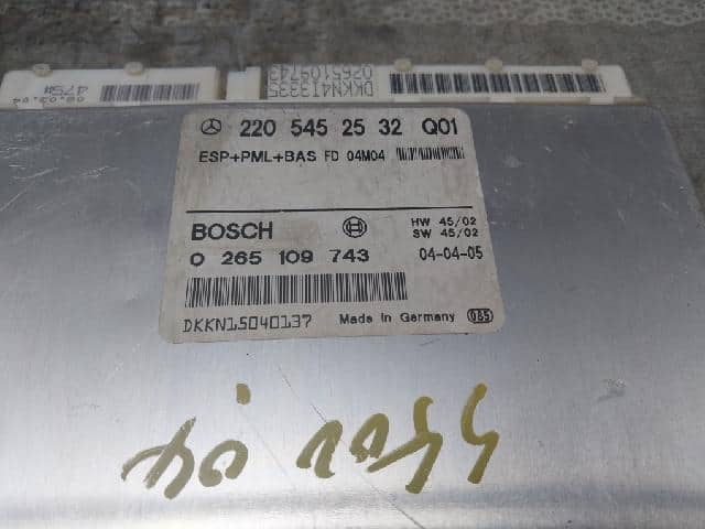 ABS Control Module MERCEDES-BENZ S-Class 2004 220 545 25 32 — photo 6