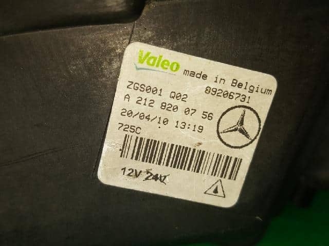 Left Fog Light MERCEDES-BENZ E-Class 2010 A2128200756 — photo 5