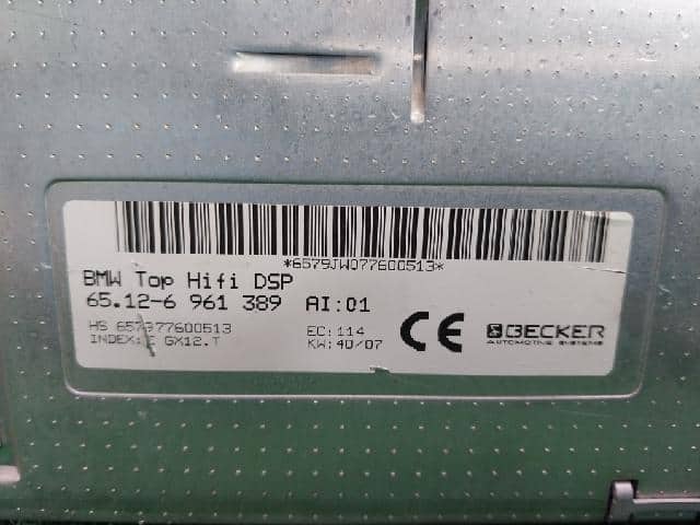 Audio Amplifier BMW 7 Series 2008 6512-6 961 389 — photo 4