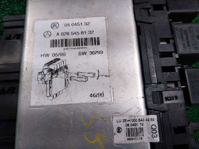 Fuse Box MERCEDES-BENZ S-Class 2000 A 000 540 42 50 — photo 6