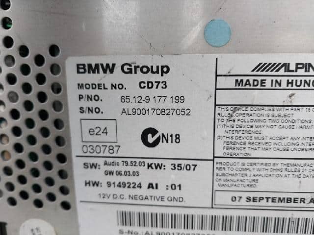 Audio Player BMW 2008 9 177 199 — photo 5