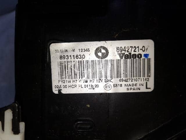 Left Headlight BMW 3 Series 2006 — photo 6
