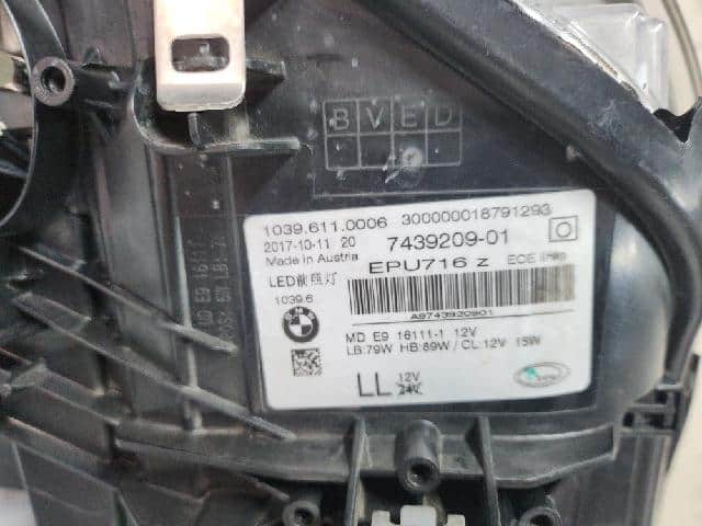 Left Headlight BMW 2019 7439209-01 — photo 6
