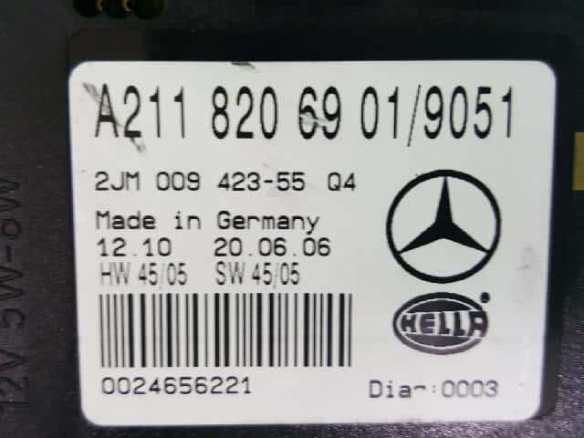 Other MERCEDES-BENZ E-Class 2007 A2118206901 — photo 2