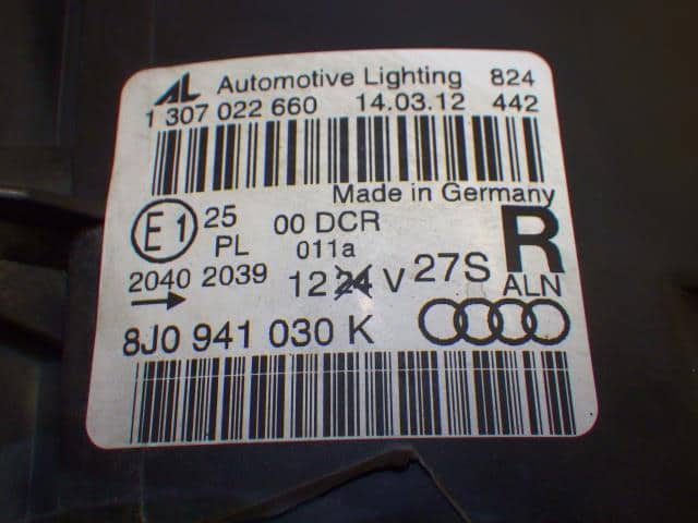 Right Headlight AUDI Audi tt 2007 ABA-8JBUBF — photo 4