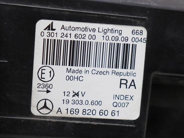 Right Headlight MERCEDES-BENZ Benz a class 2009 DBA-169032 A1698206061 — photo 6