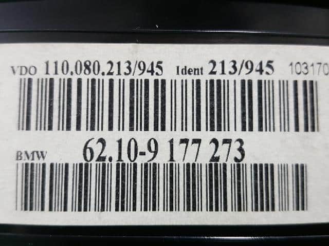 Cluster Panel BMW 2008 6210 9177273 — photo 2