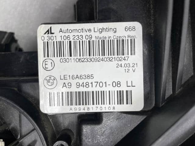 Left Headlight BMW 2021 A9948170108 — photo 5