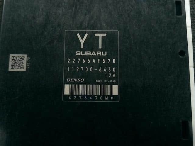 Engine Control Unit SUBARU Wrx 2014 CBA-VAB 22765AF570 — photo 3