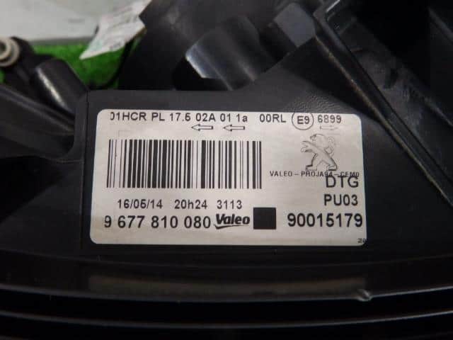 Right Headlight PEUGEOT 2014 ABA-A94HM01 9677810080 — photo 6