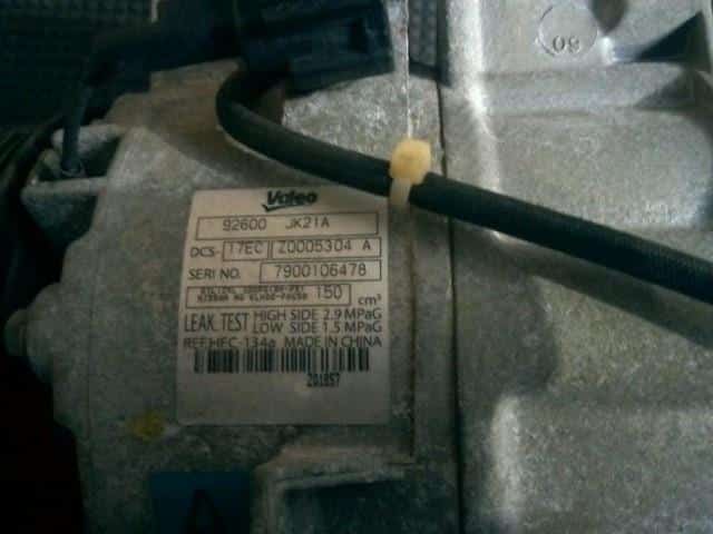 A/C Compressor NISSAN Skyline 2007 DBA-CKV36 — photo 3