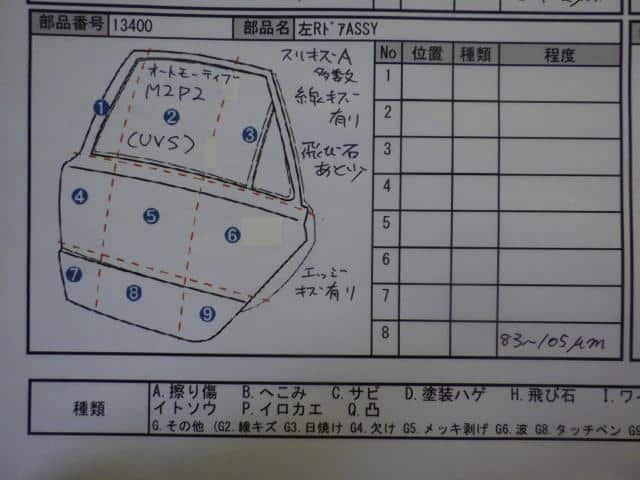 Rear Left Door Assembly HONDA N BOX 2018 DBA-JF3 — photo 7