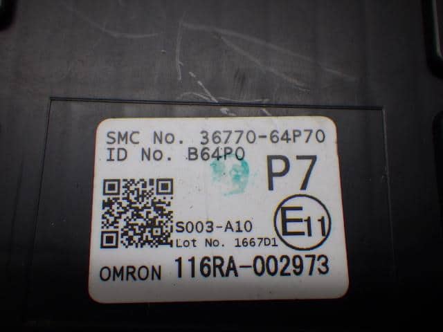 Control Unit SUZUKI Every 2017 EBD-DA17V 3677064P70 — photo 2