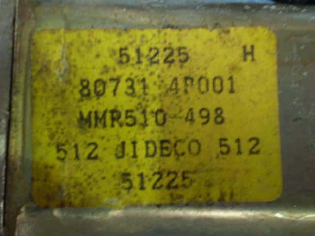 Front Left Door Regulator NISSAN Gloria 1996 E-HY33 — photo 2