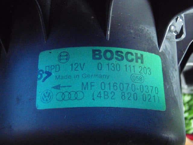 Blower Motor AUDI 1998 E-4BAGA 4B17100211 — photo 3