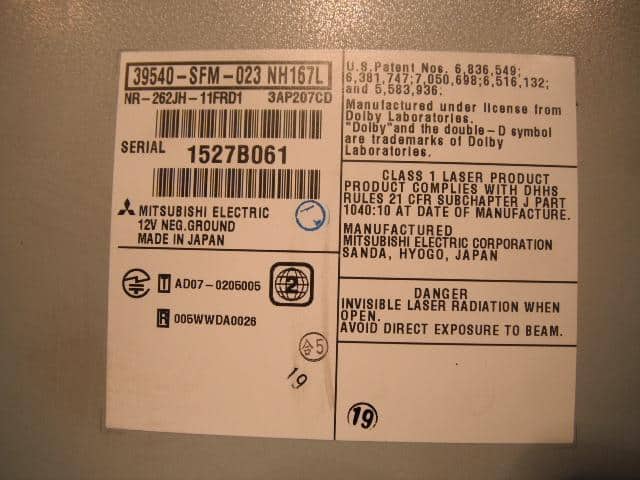 Car Navigation HONDA Freed Spike 2010 DBA-GB4 — photo 1