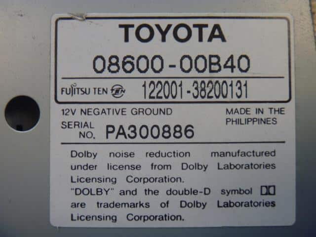 Radio-Cassette TOYOTA Fun Cargo 2002 TA-NCP20 12200138200131 — photo 4