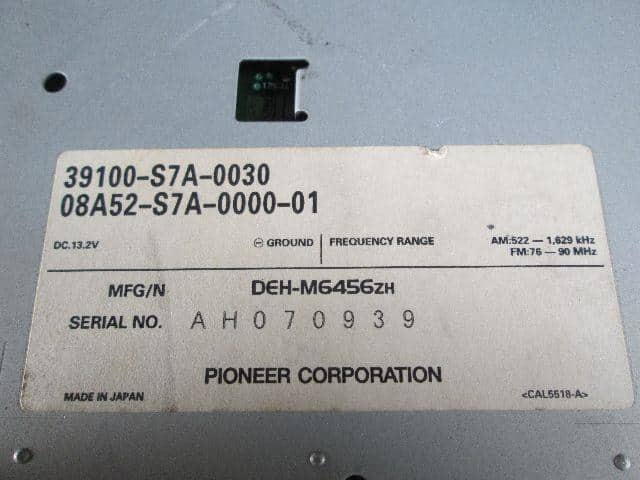 Audio HONDA Stream 2001 LA-RN1 — photo 3