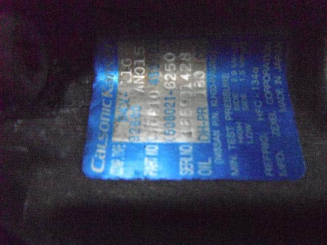 A/C Compressor NISSAN March 2000 TA-AK11 — photo 2