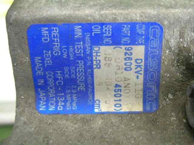 A/C Compressor NISSAN March 2000 GH-AK11 — photo 2