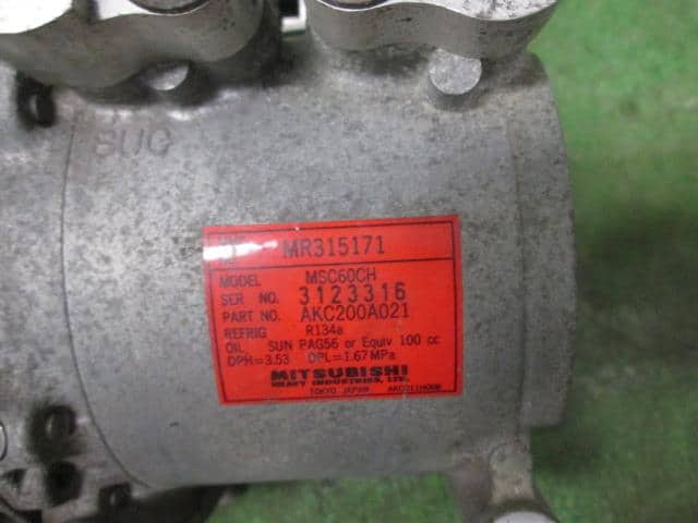 A/C Compressor MITSUBISHI Pajero Mini 1998 GF-H58A MR460075 — photo 3