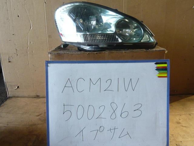 Right Headlight TOYOTA Ipsum 2001 TA-ACM21 — photo 1