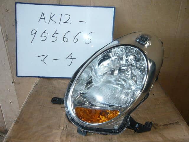 Left Headlight NISSAN March 2009 DBA-AK12 — photo 1