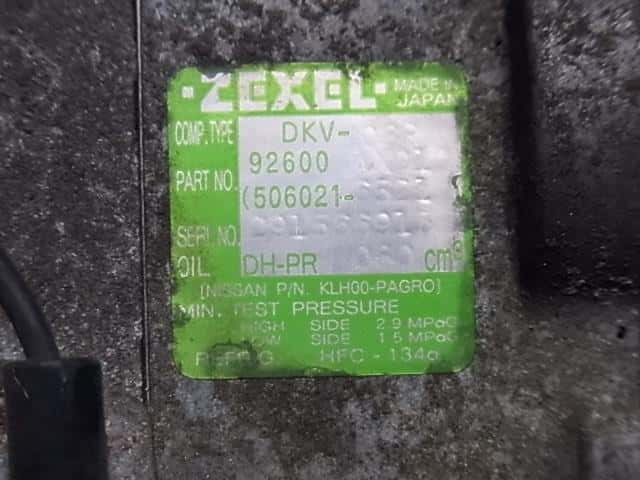 A/C Compressor NISSAN Cube 2002 UA-BZ11 — photo 3