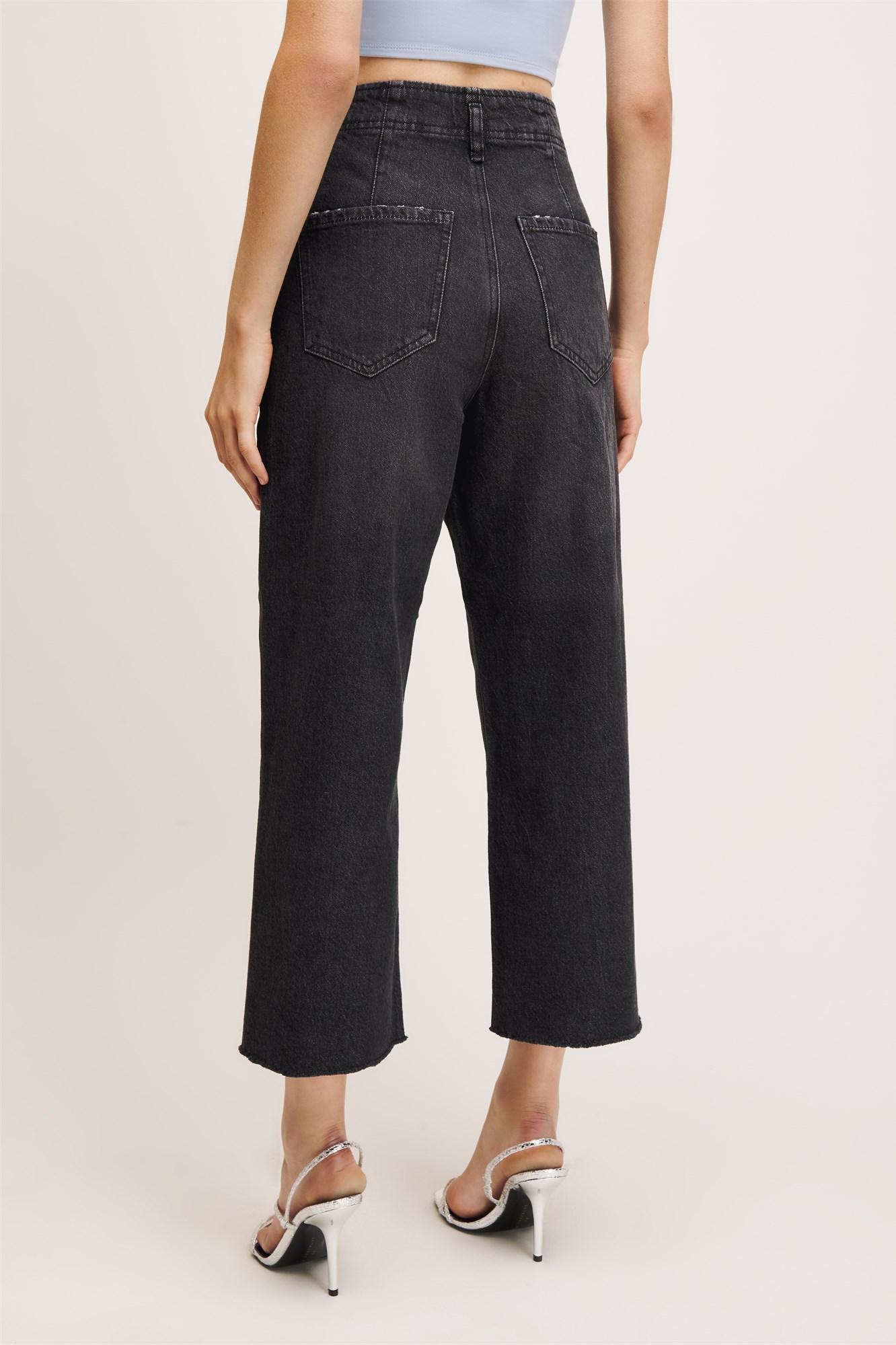 Karlie Acid Wash Culotte Jeans | Dynamite Canada