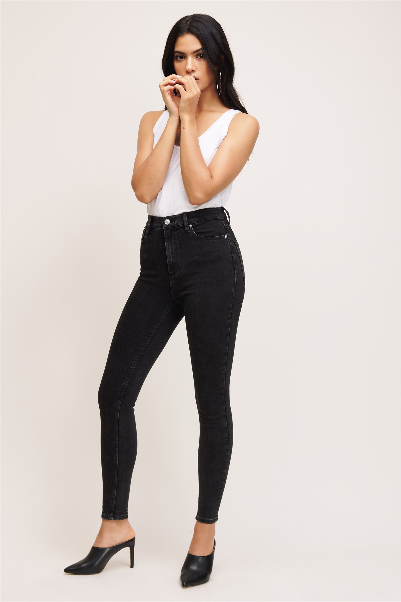 ultra high rise skinny jeans