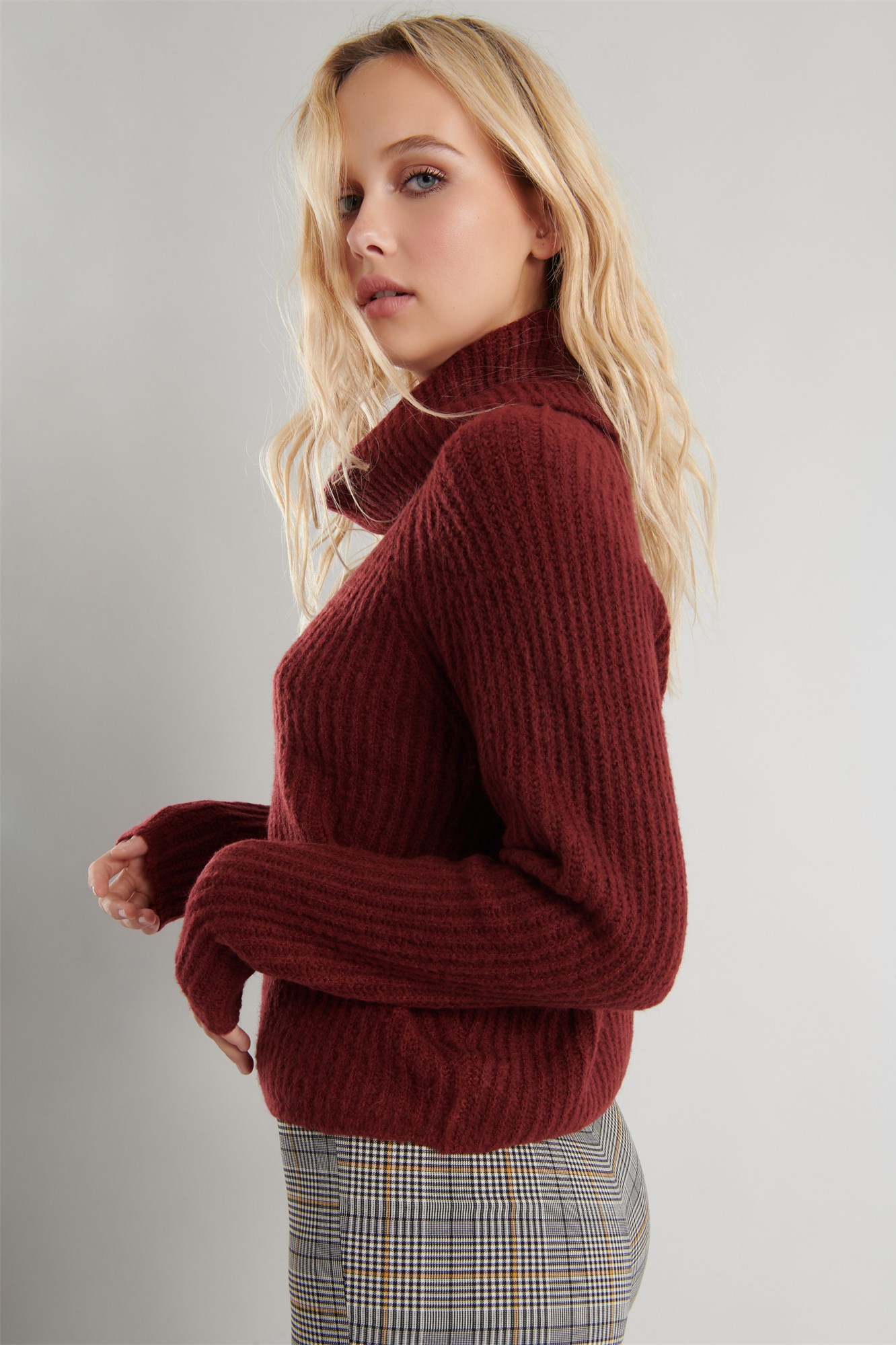 Knitted Turtleneck Sweater Garage Canada