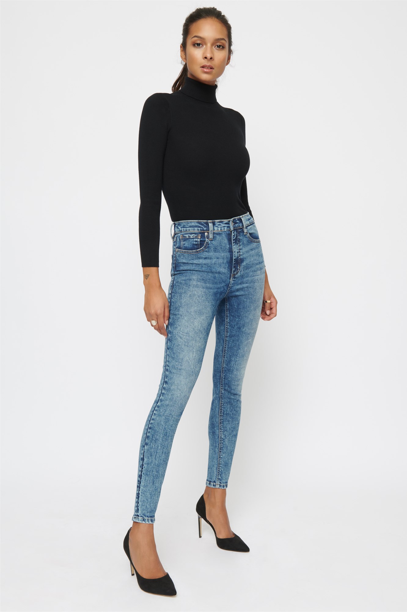 ultra high rise skinny jeans