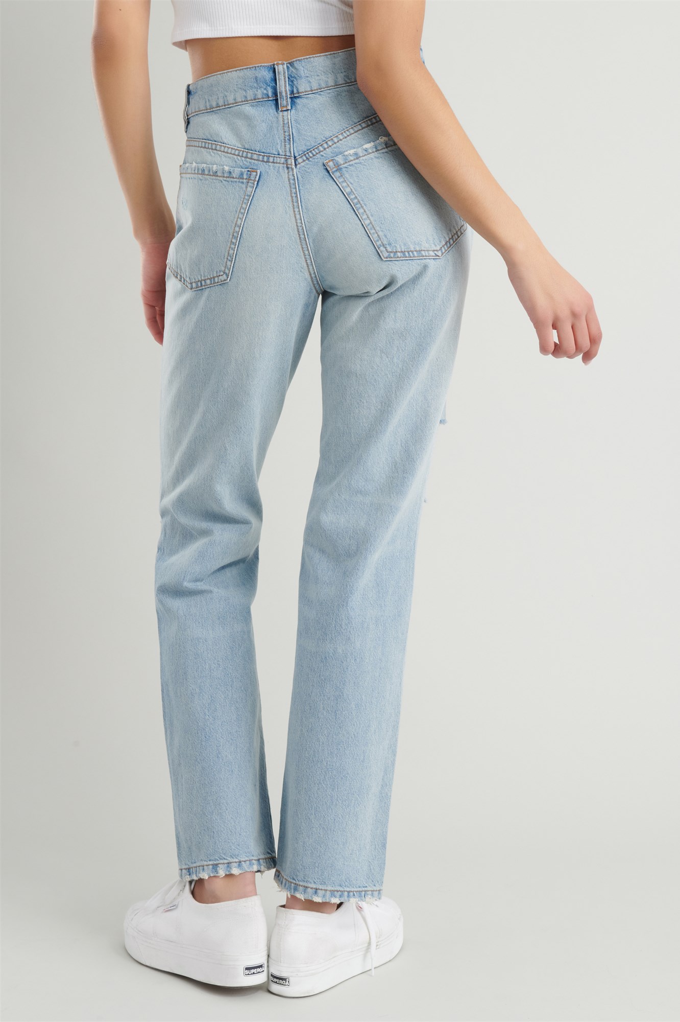 90s Boyfriend Jeans- Courtney Blue