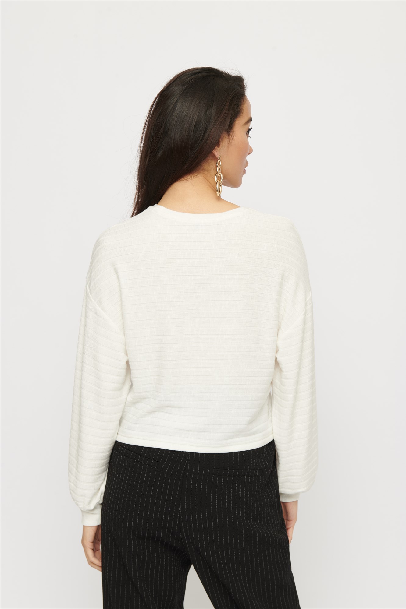 Ribbed Long Sleeve Top