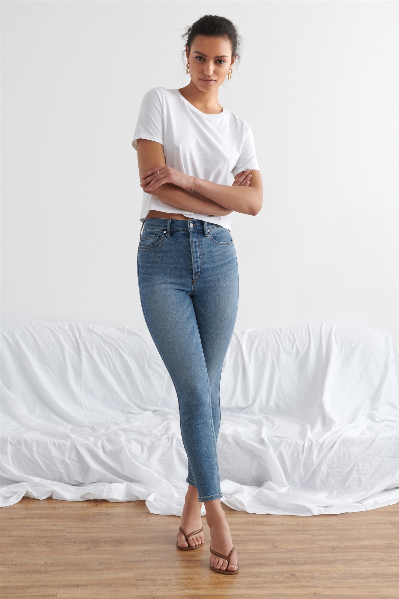 ultra high rise skinny jeans