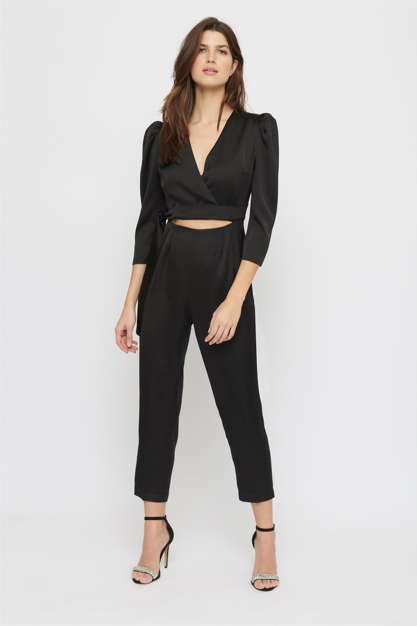 puff sleeve jumpsuit