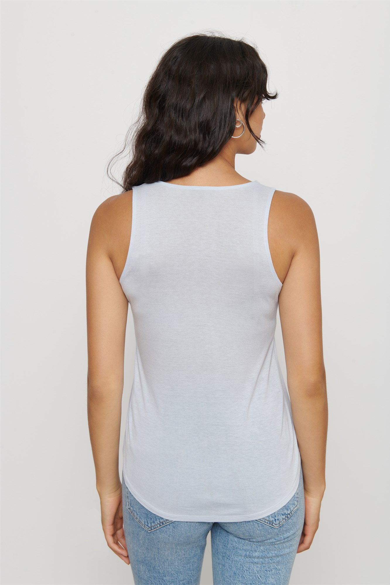 Loose Scoop Neck Tank Top