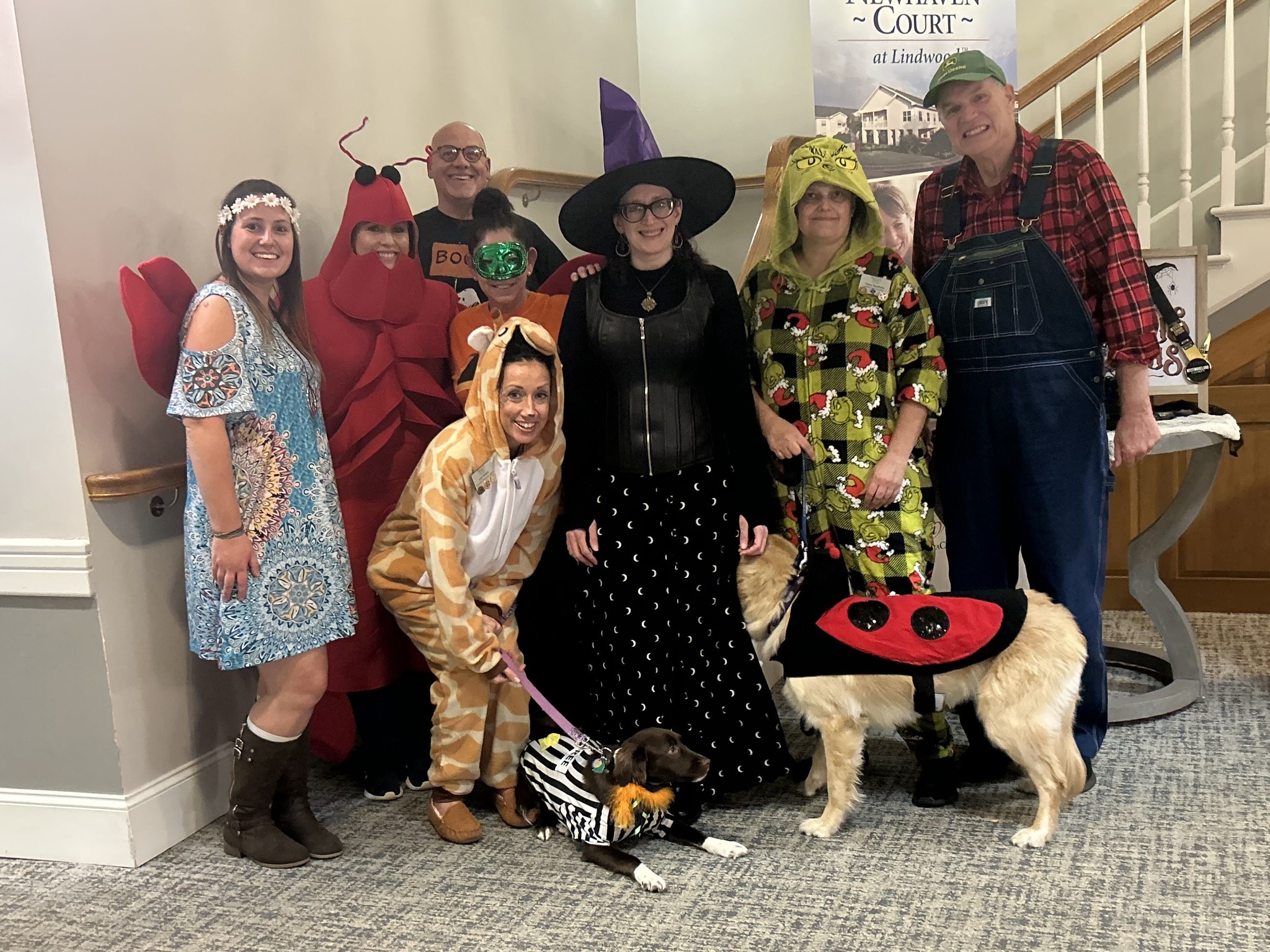 Newhaven Court at Lindwood celebrating Halloween. 