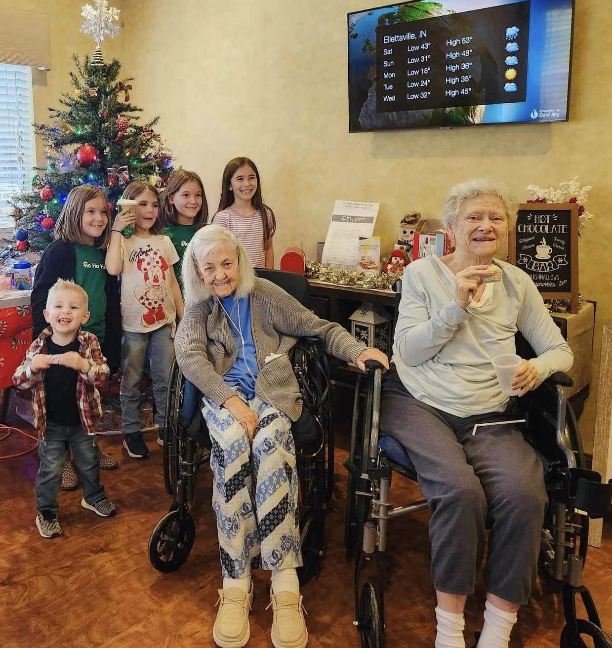 "Our Residents are relishing the holidays with their grandchildren at our community."