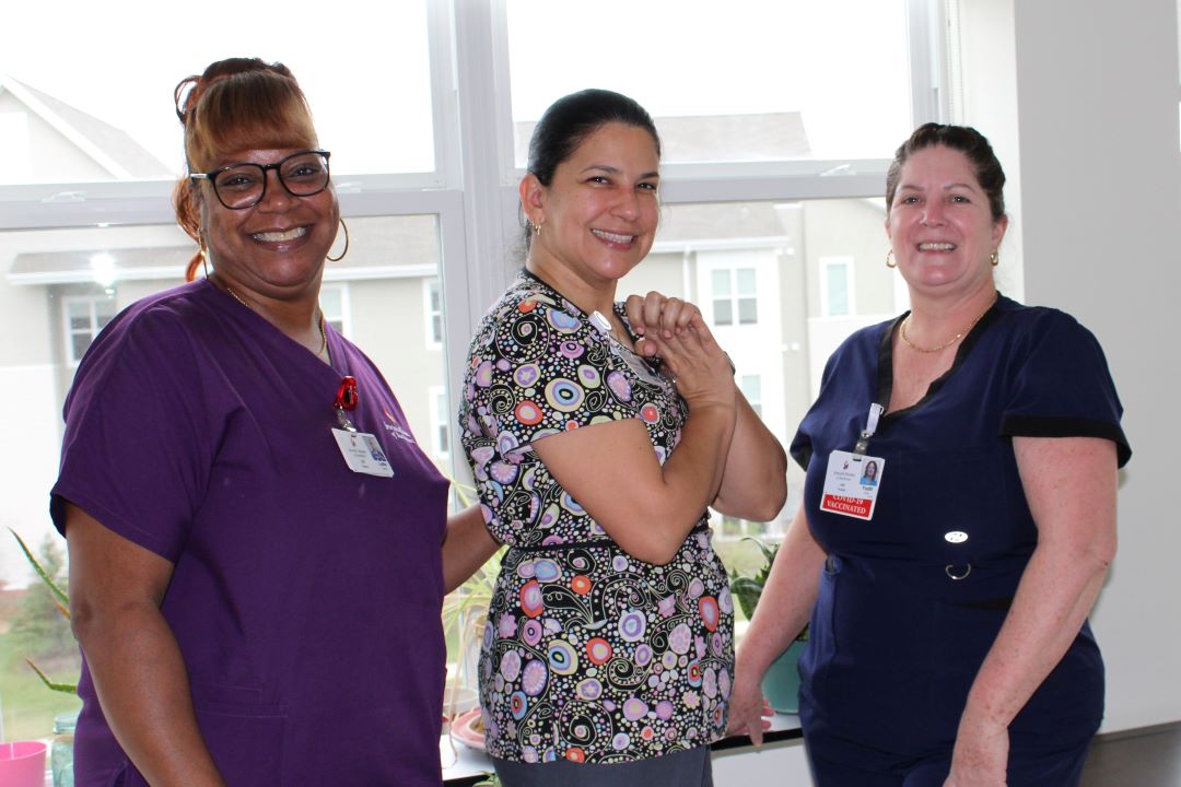 Our nurses say they feel supported and are given the help and training they need to be successful.