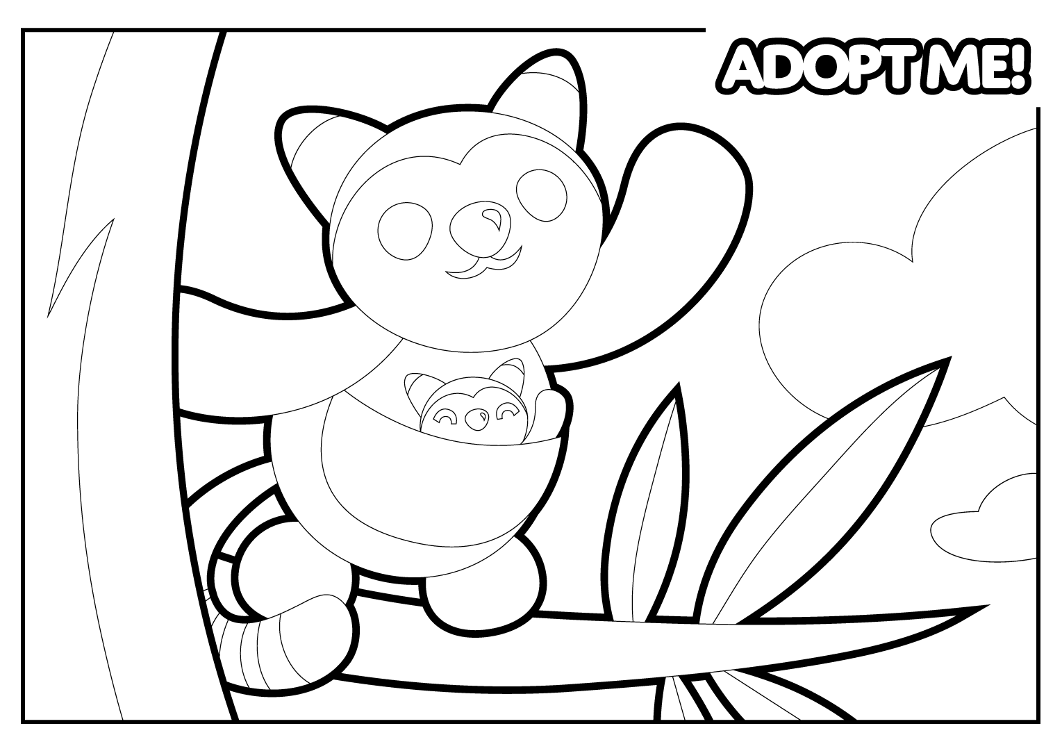 Explore o divertido mundo do Roblox Adopt Me Coloring Pages